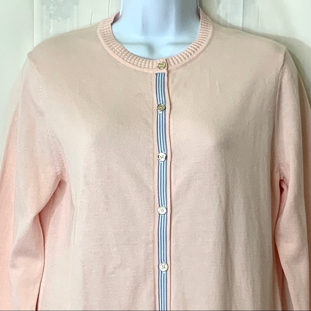 Tommy Hilfiger Cardigan Long Sleeve Button Up Pink - Picture 4 of 16